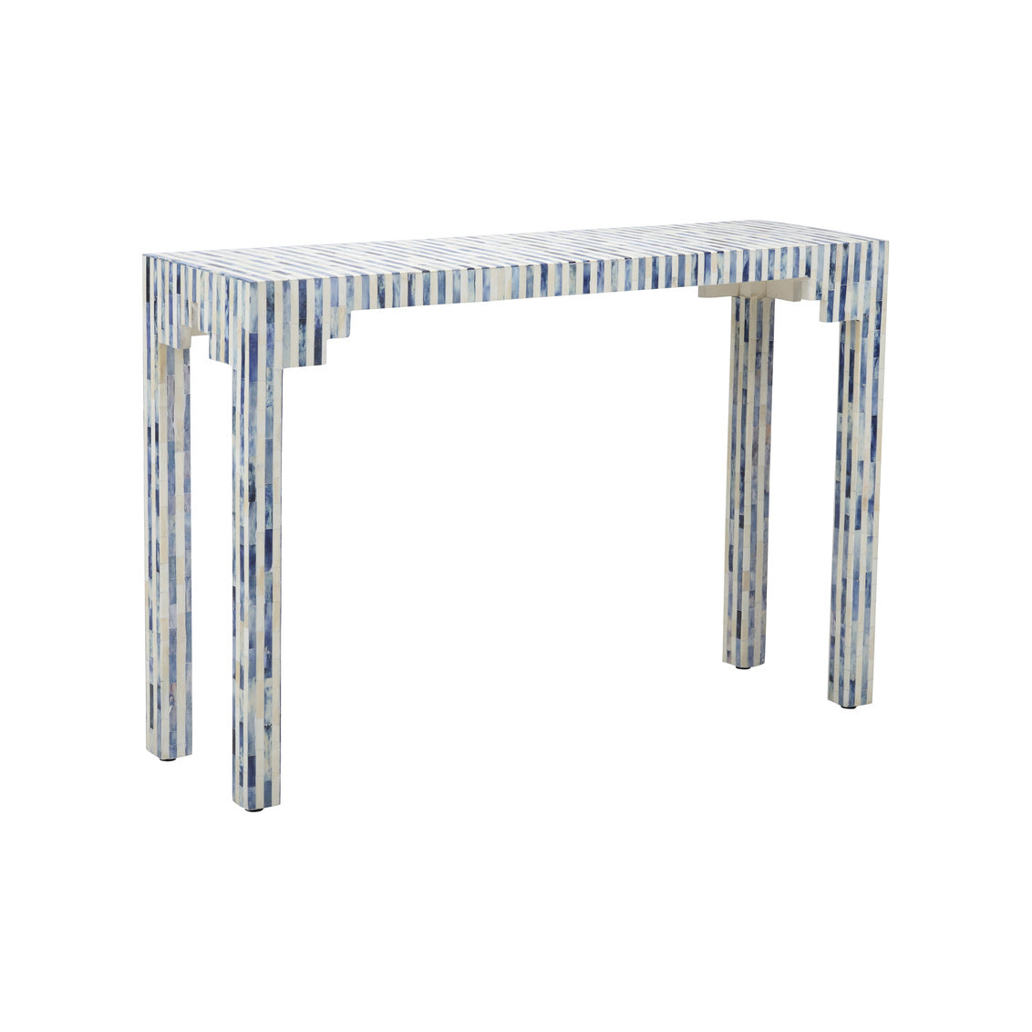 Chelsea House Bone Inlay Console - Blue