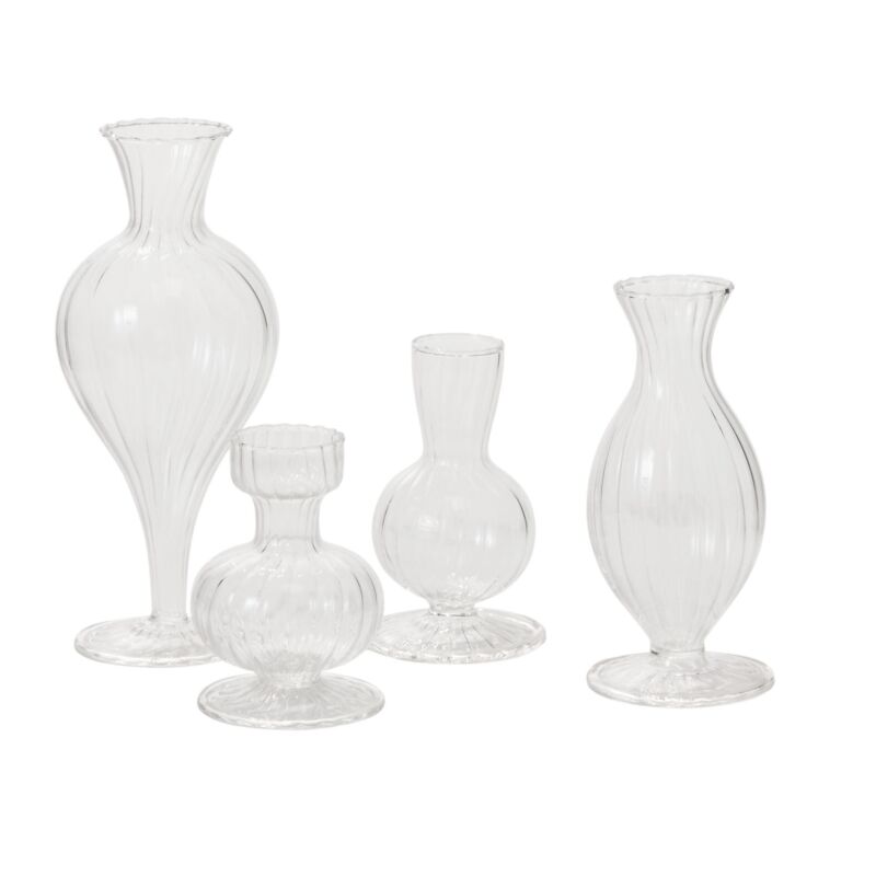 Design Shop Boutique Vase 3"x 4", Set of 4