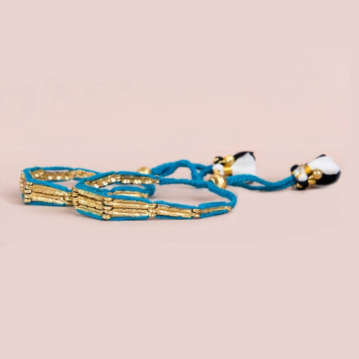 Design Shop Marigold Bracelet with Tassel, Adjustable