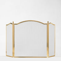 BELLA brass fire screen