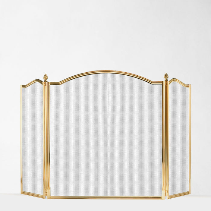 BELLA brass fire screen
