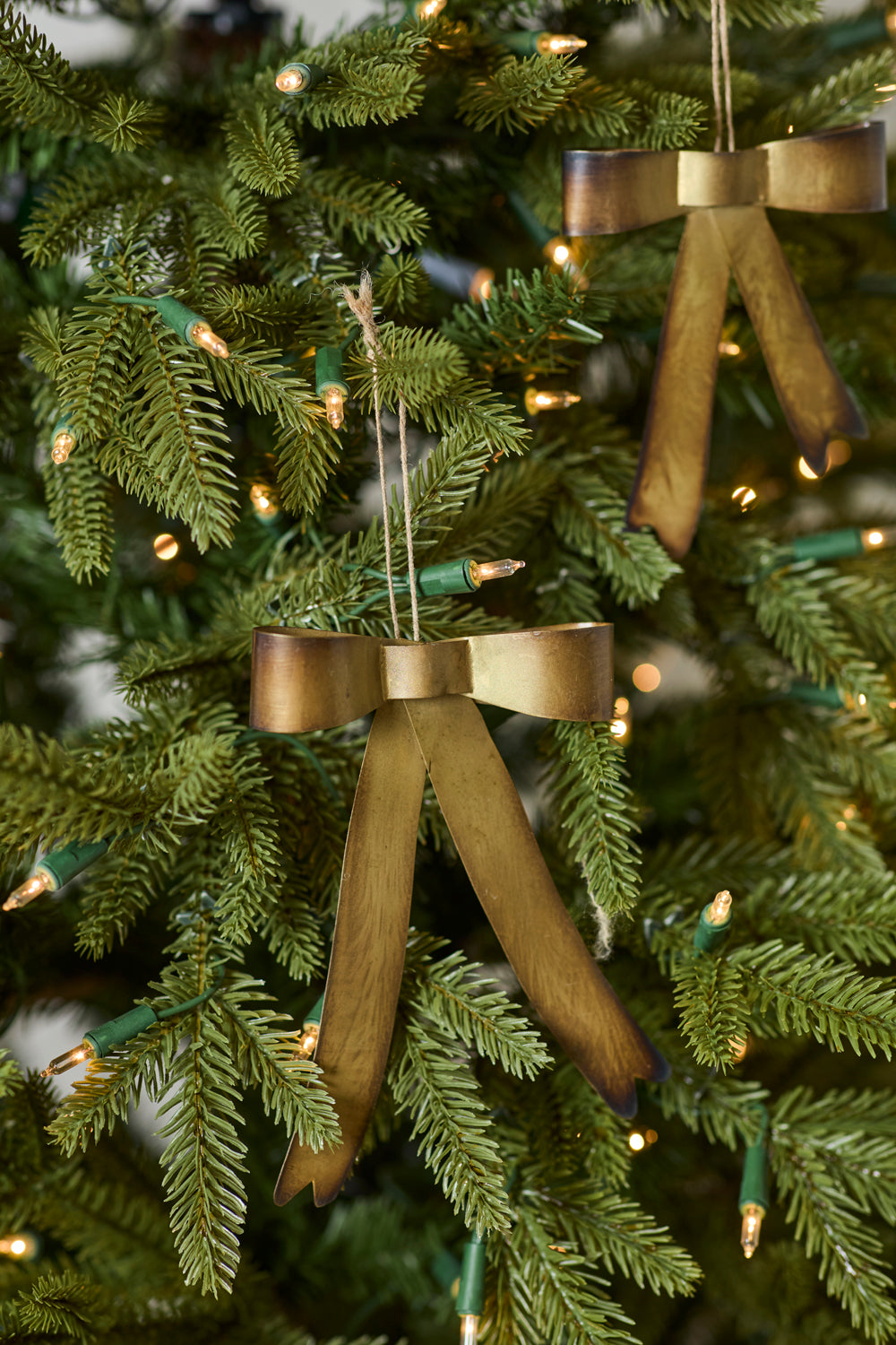 Design Shop Brassy Bow Ornament 4.5"x 1.25"x 7"