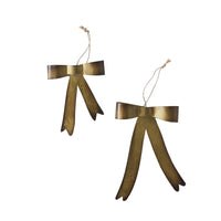 Design Shop Brassy Bow Ornament 4.5"x 1.25"x 7"