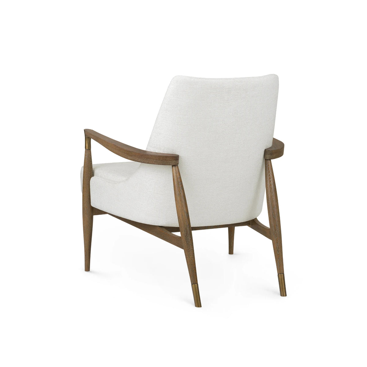 Villa & House Bastian Lounge Chair, Driftwood and Frosted Alabaster