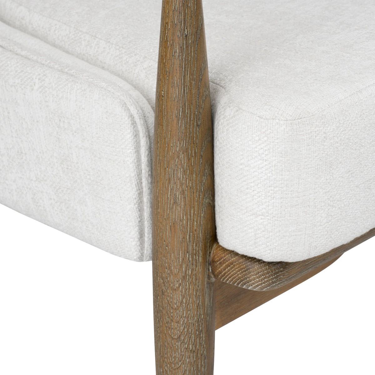 Villa & House Bastian Lounge Chair, Driftwood and Frosted Alabaster