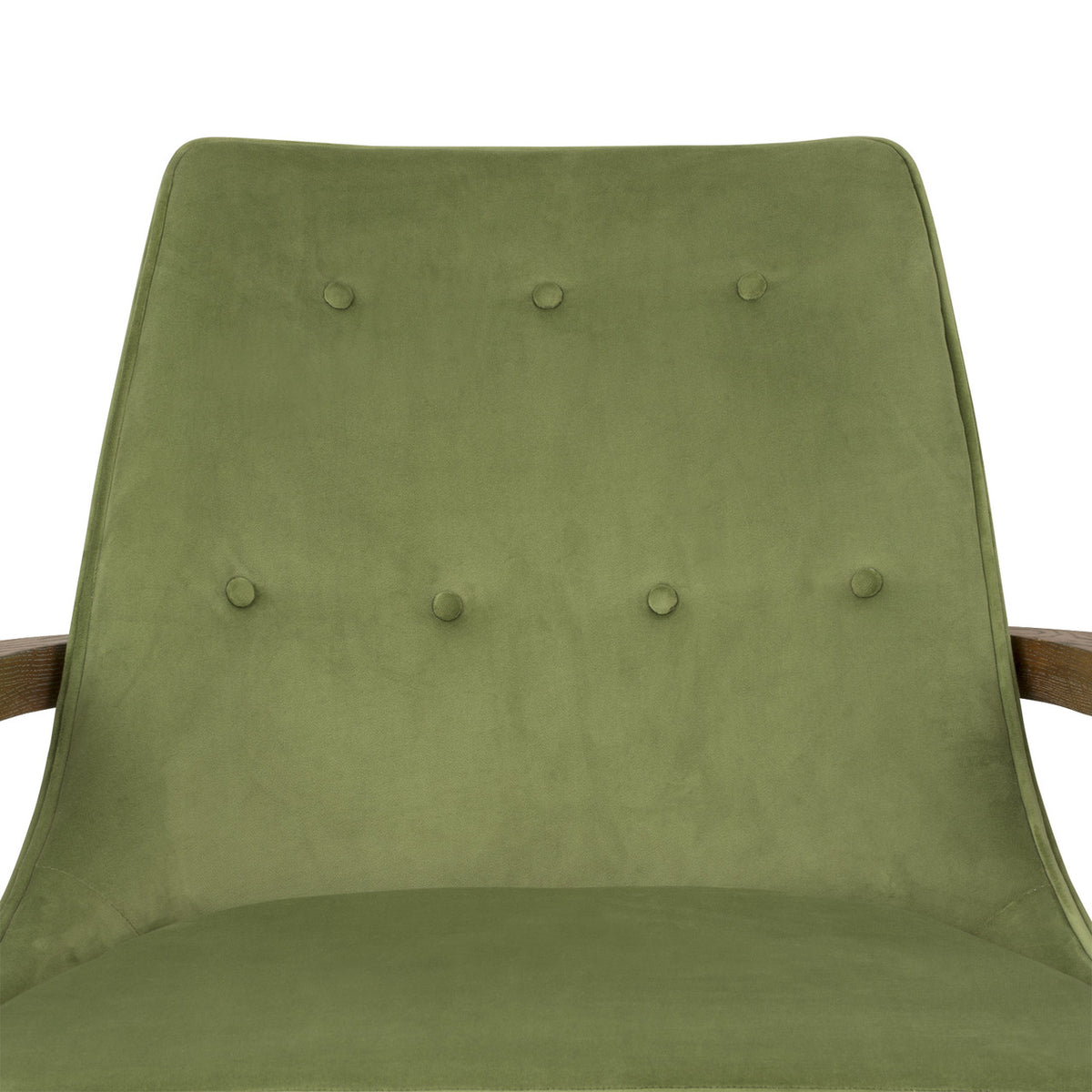 Villa & House Bastian Lounge Chair, Driftwood and Forest Velvet