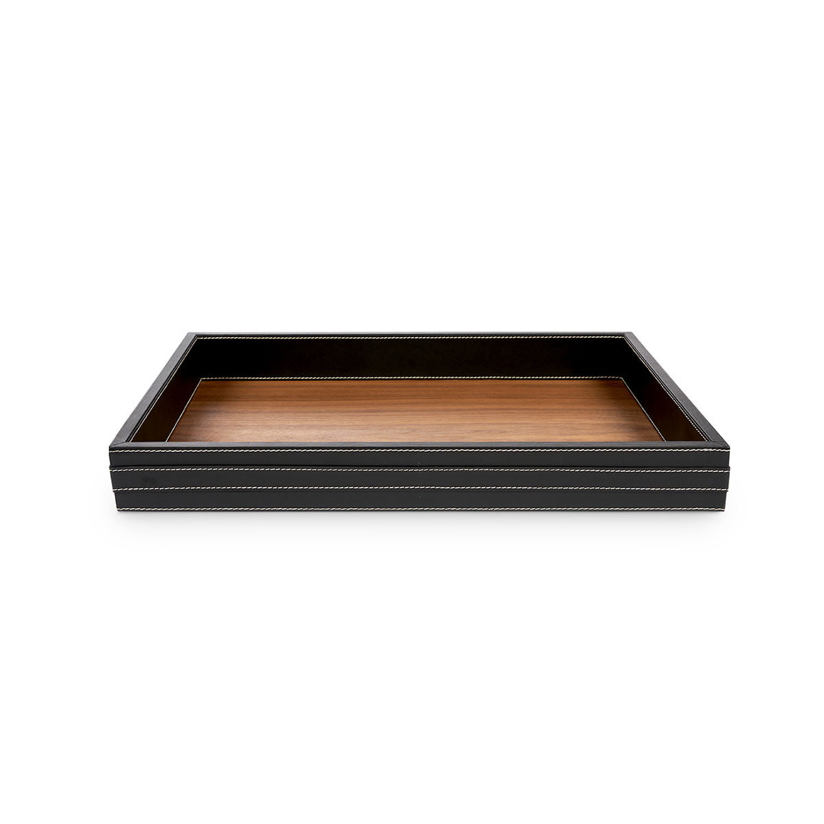 Villa & House Buckley Rectangular Serving Tray, Black