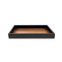 Villa & House Buckley Rectangular Serving Tray, Black
