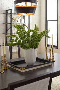 Villa & House Buckley Rectangular Serving Tray, Black