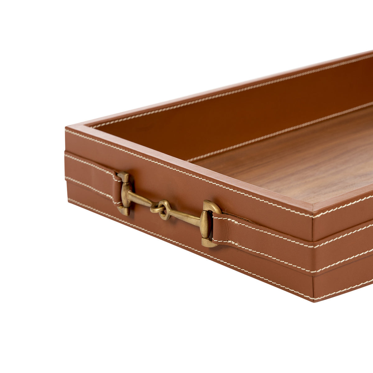Villa & House Buckley Rectangular Serving Tray, Tan