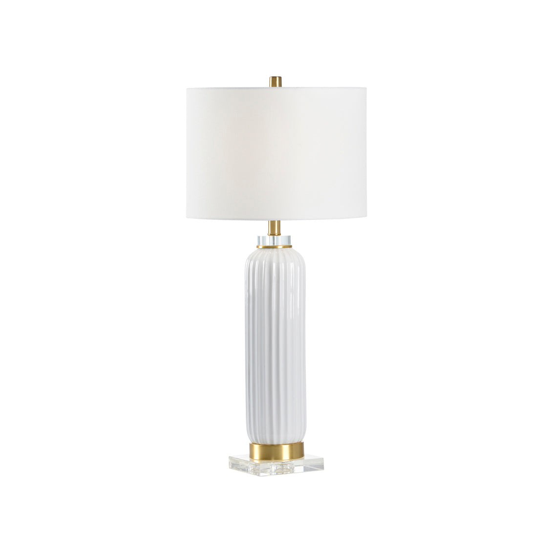 Chelsea House Samuel Ceramic Lamp - White