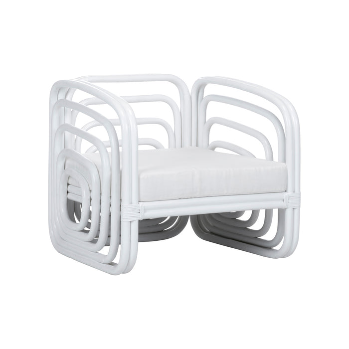 Stack of white metal coasters on a white background