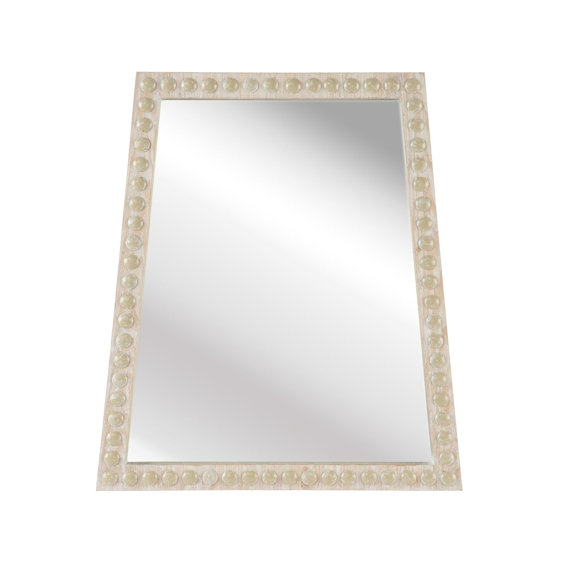 Chelsea House Trapezoid Mirror - Whitewash