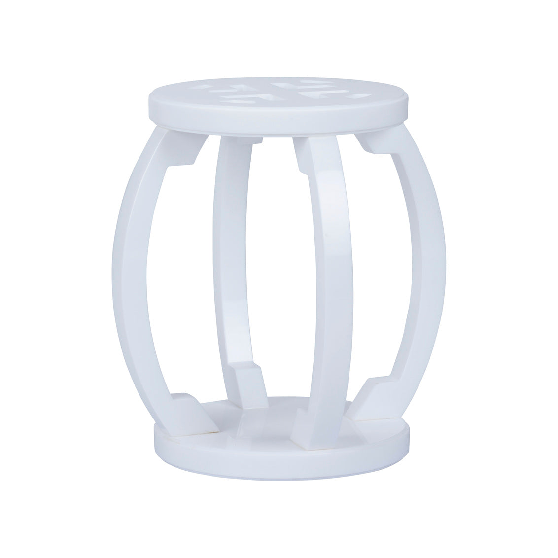 Chelsea House Lucite Garden Stool - White