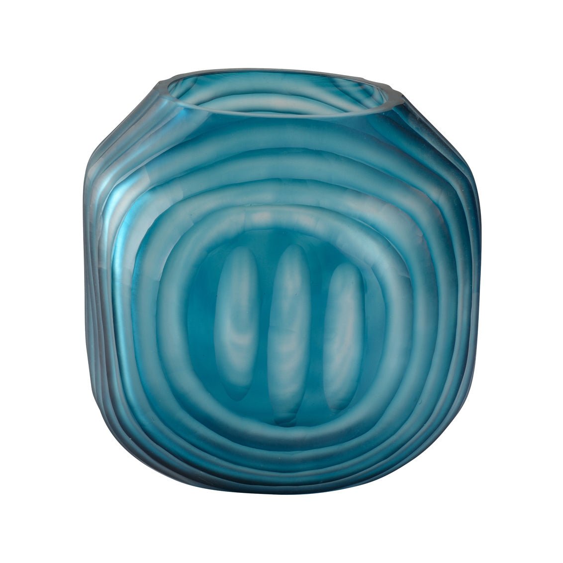 Chelsea House Swirl Vase - Small Blue