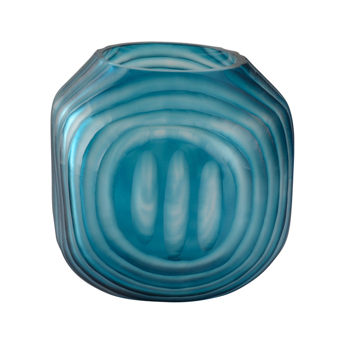 Chelsea House Swirl Vase - Small Blue