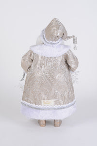 Karen Didion Lighted White Christmas Santa
