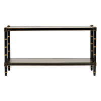 Chelsea House Conner Cane Console - Black