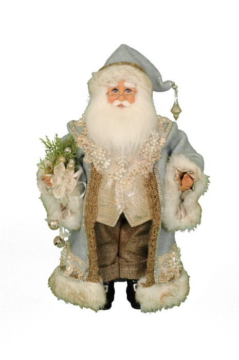 Karen Didion Tiffany Blue Santa