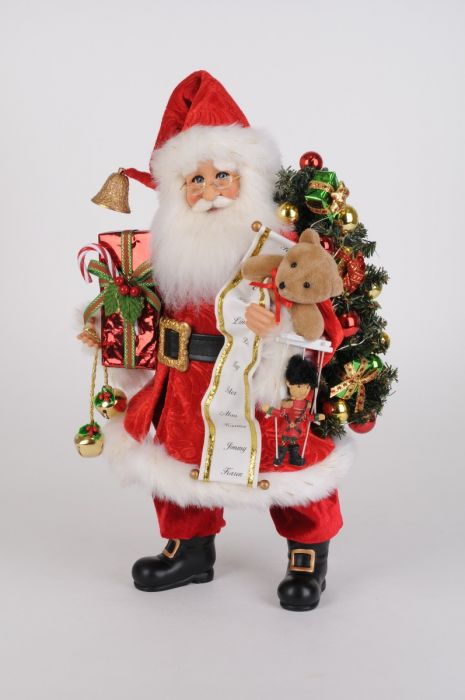 Karen Didion Lighted Good Tidings Santa