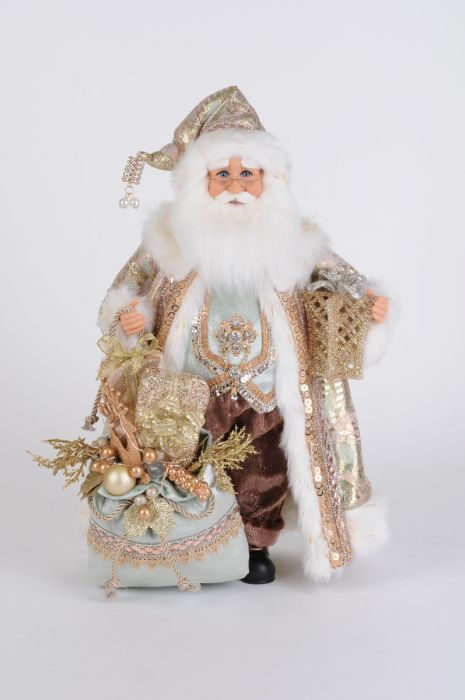 Karen Didion Lighted Sage Elegance Santa