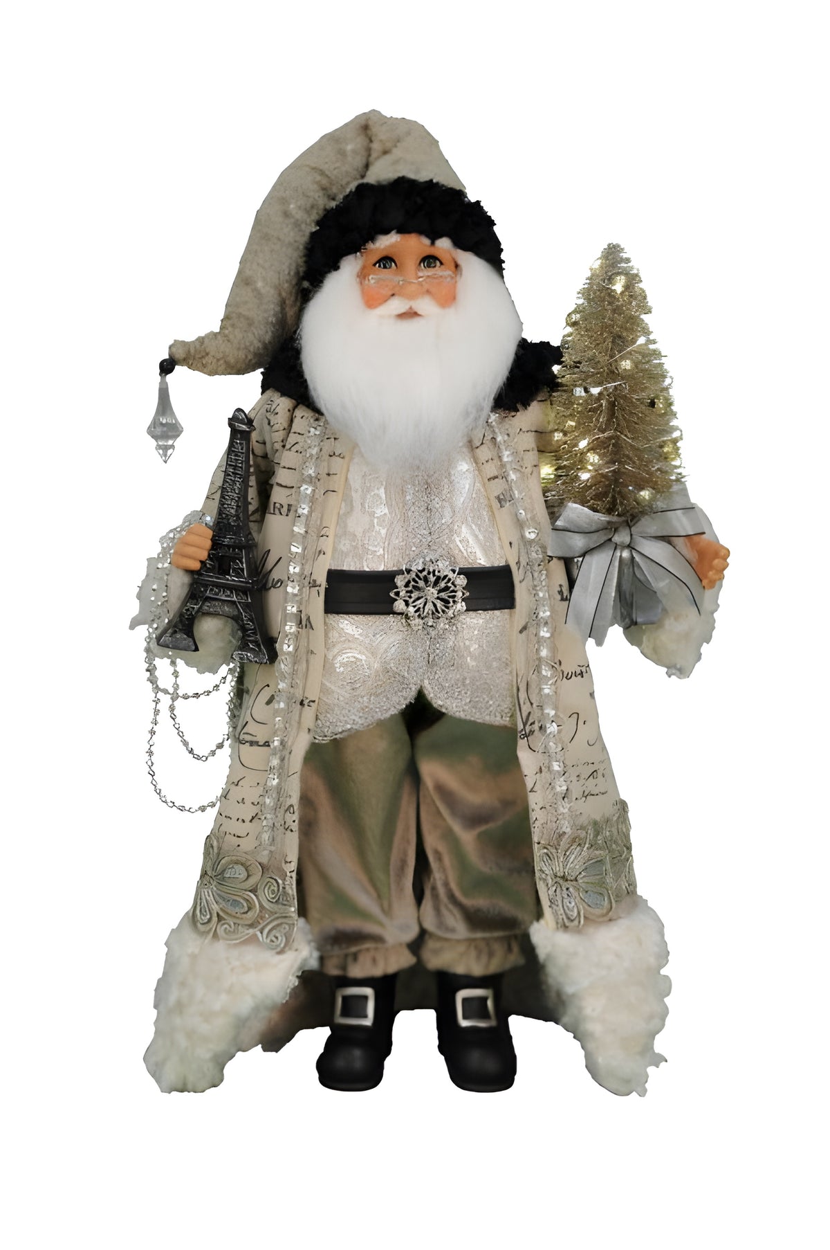 Karen Didion Lighted Paris Elegance Santa