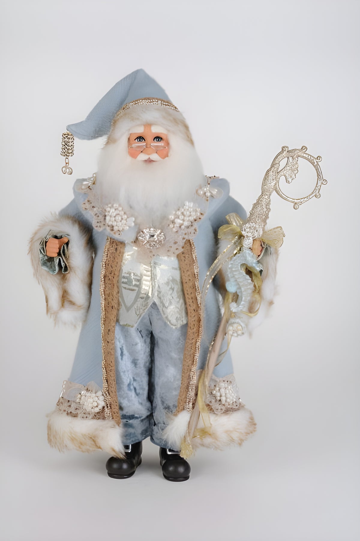 Karen Didion Seahorse & Pearls Santa