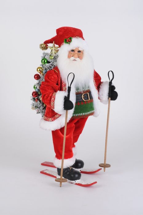 Karen Didion Lighted Ski Santa