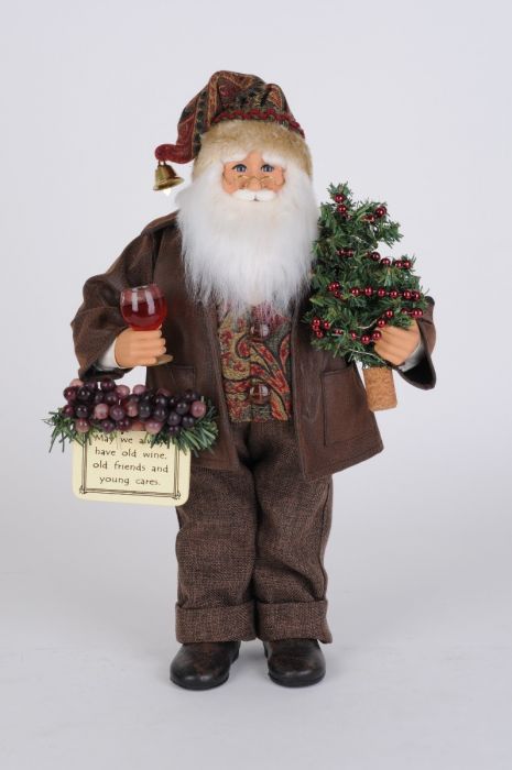 Karen Didion Lighted Wine Sommelier Santa