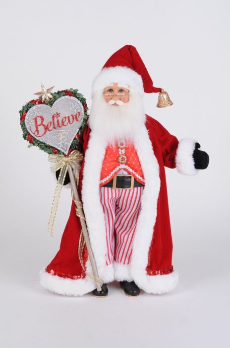 Karen Didion Lighted Believe in the Magic Santa
