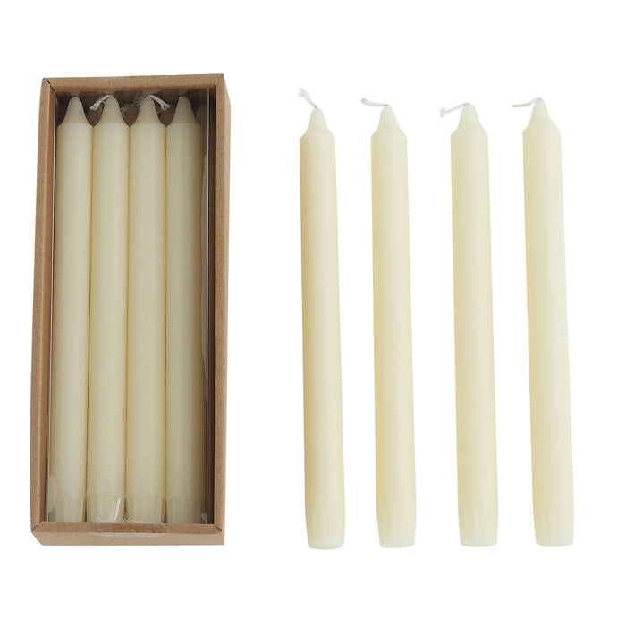 Design Shop Unscented Taper Candles In Box, Set of 12