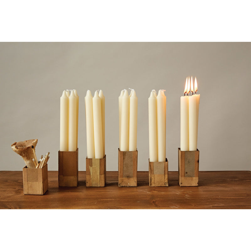 Design Shop Unscented Taper Candles In Box, Set of 12