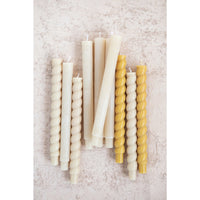 Design Shop Unscented Twisted Taper Candles in Box, Set of 2