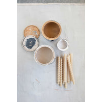 Design Shop Unscented Twisted Taper Candles in Box, Set of 2