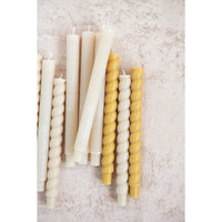 Design Shop Unscented Twisted Taper Candles in Box, Set of 2