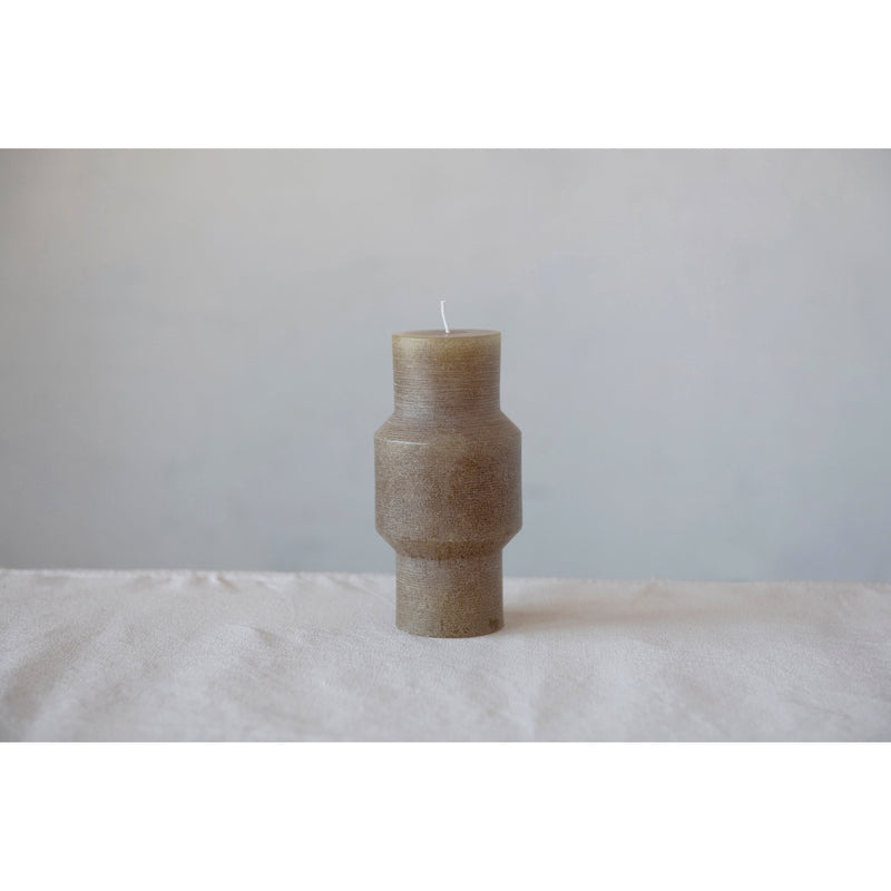 Design Shop Unscented Totem Pillar Candle