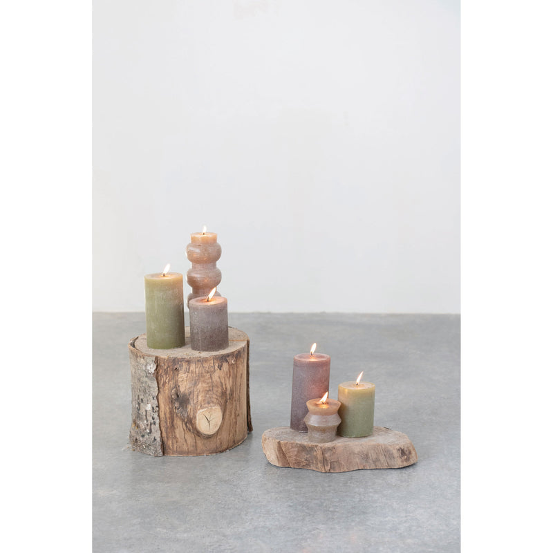 Design Shop Unscented Pleated Pillar Candle