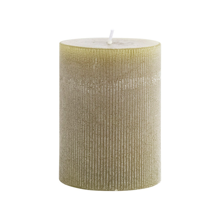 Design Shop Unscented Pleated Pillar Candle