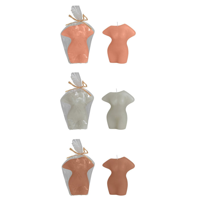 Design Shop Unscented Figure Candle, 3 Colors