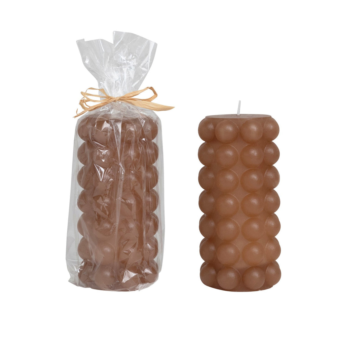 Design Shop Unscented Hobnail Pillar Candle