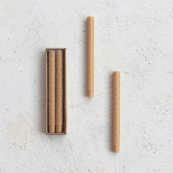 Design Shop Unscented Animal Print Pattern Taper Candles in Box, Set of 2