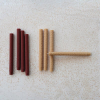 Design Shop Unscented Animal Print Pattern Taper Candles in Box, Set of 2