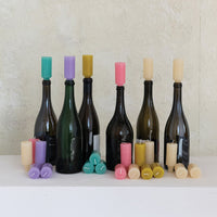 Design Shop Unscented Bottle Taper Candles in Box, Set of 4
