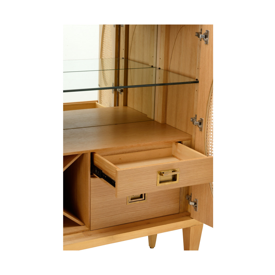 Chelsea House Petite Caned Bar Cabinet