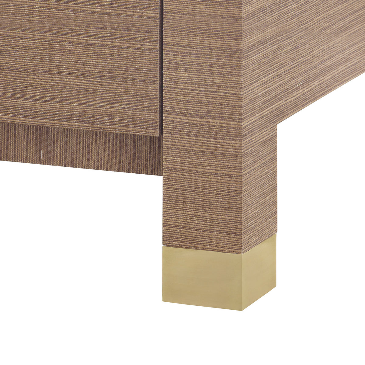Villa & House Camden 3-Drawer Side Table, Flax Brown