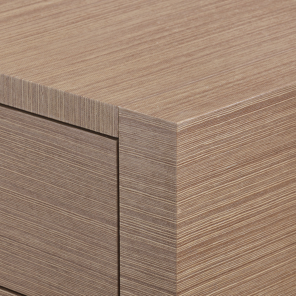 Villa & House Camden 3-Drawer Side Table, Flax Brown