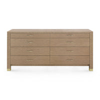 Villa & House Camden Extra Large 8-Drawer, Flax Brown