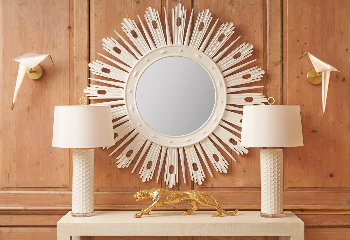Chelsea House April Honeycomb Lamp - White