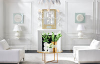 Chelsea House Fern Chandelier - White