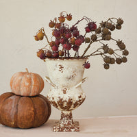 Design Shop 37-1/2"H Faux Rose Hip Stem, Distressed Finish, Set of 3